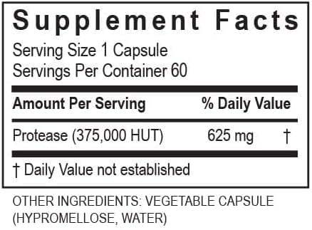 Protease 375K™ 60 caps - Transformation Enzyme Hot on Sale