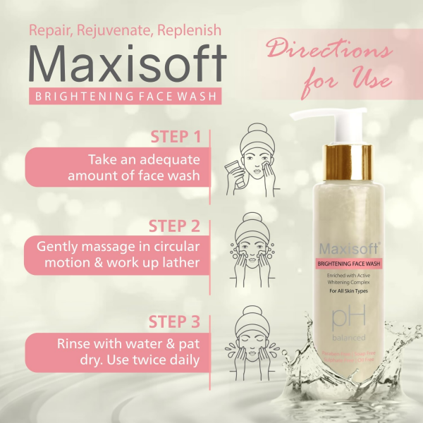 Maxisoft Brightening Face Wash Supply