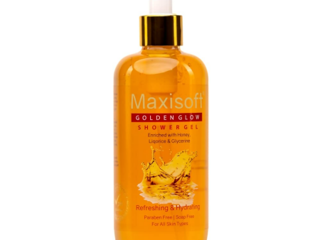 Maxisoft Golden Glow Shower Gel Refreshing & Hydrating pH Balanced For Discount