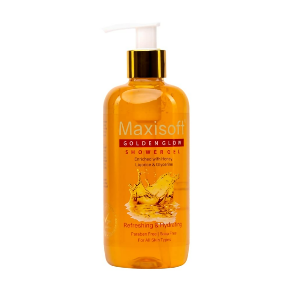 Maxisoft Golden Glow Shower Gel Refreshing & Hydrating pH Balanced For Discount