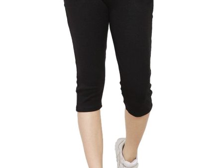 Asmaani Black Color Capri Type with Two Side Pockets. Cheap