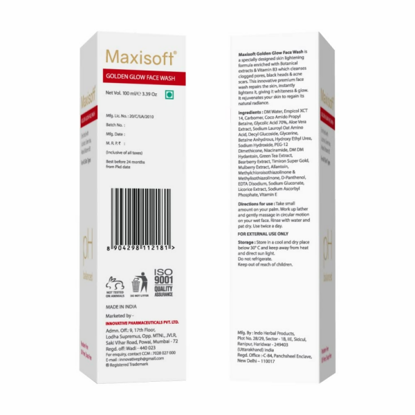 Maxisoft Golden Glow Face Wash Online