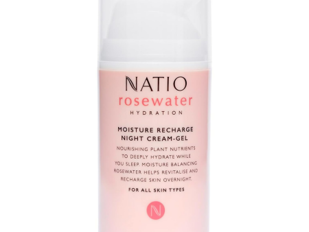 Natio Rosewater Moisture Recharge Night Cream Gel Online Sale