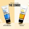 Dr. Sheth s Kesar & Kojic Acid Sunscreen & Oil-Free Moisturizer Combo - Hydrates & Fades Pigmentation Hot on Sale