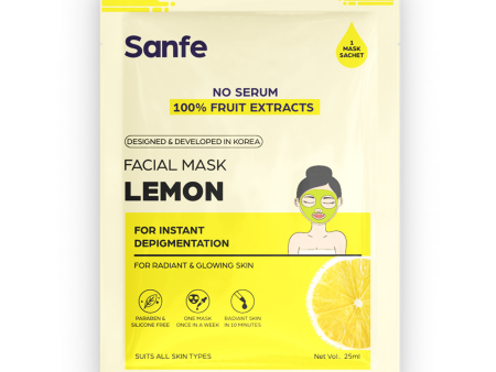 Sanfe Instant Depigmentation Lemon Facial Mask For Sale