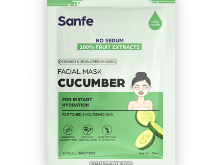 Sanfe Instant Hydration Cucumber Facial Mask Cheap