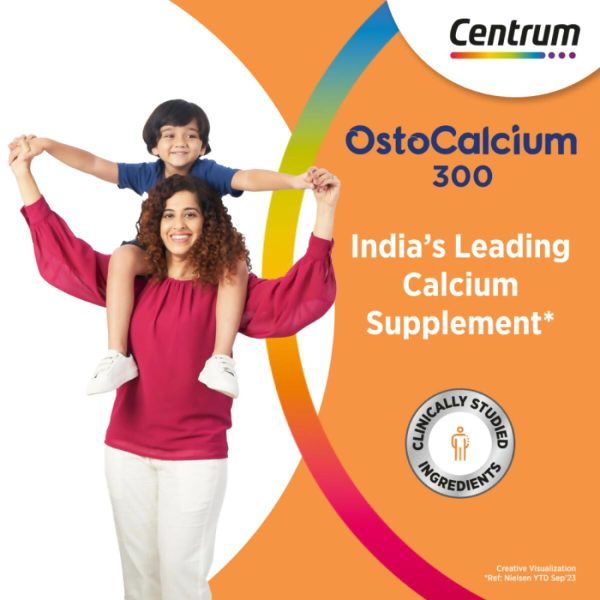 Centrum OstoCalcium 300 Suspension for Kids, Vit D & Calcium to support Growth, Strong Bones & Teeth Online now