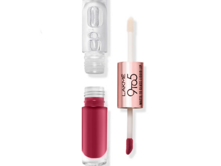 Lakme 9 To 5 Matte To Glass Liquid Lip - Fuchsia Pink For Cheap