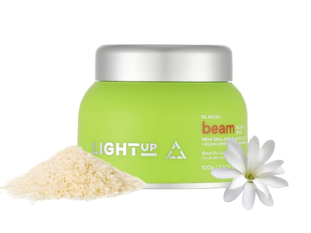 Light Up Beam Green Clay Face Mask With Rose & Jasmine Sale