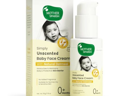 Mother Sparsh Simply Unscented Baby Face Cream with Oatmeal, for Sensitive Skin Hot on Sale