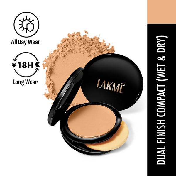 Lakme Xtraordin-Airy Compact, 2 In 1 Compact + Foundation, Lightweight, SPF17 - 05 Beige Honey For Cheap