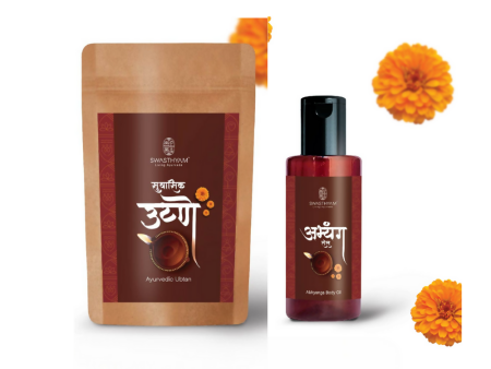 Swasthyam Diwali Combo - Ayurvedic Ubtan & Abhyanga Oil Online now