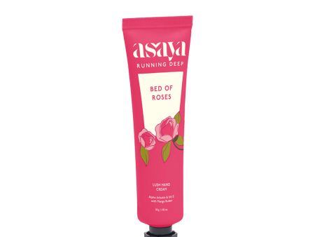 Asaya Bed of Roses Hand Cream Softens Dry, Rough Hands For Men & Women Supply