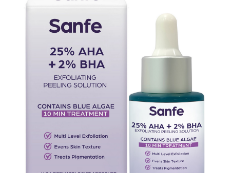 Sanfe 25% AHA + 2% BHA Exfloating Peeling Solution Online Hot Sale