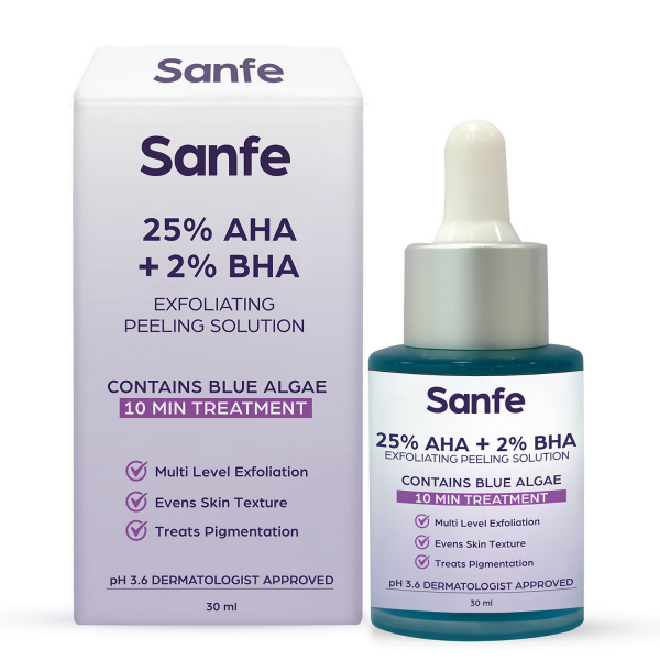 Sanfe 25% AHA + 2% BHA Exfloating Peeling Solution Online Hot Sale