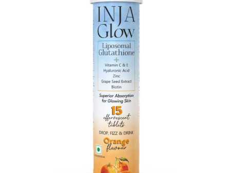 Inja Glow Liposomal Glutathione Drop Fizz & Drink Effervescent Tablets - Orange Online Sale