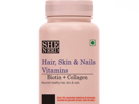 SheNeed Hair, Skin & Nails Vitamins Capsules Online