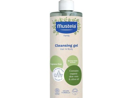 Mustela Certified Organic Cleansing Gel For Hair & Body Wash With Olive Oil & Aloe Vera For Discount