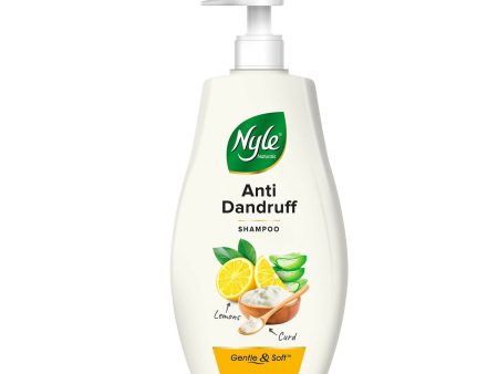 Nyle Naturals Anti Dandruff Shampoo, With Lemon And Curd, Gentle & Soft, For Men & Women on Sale