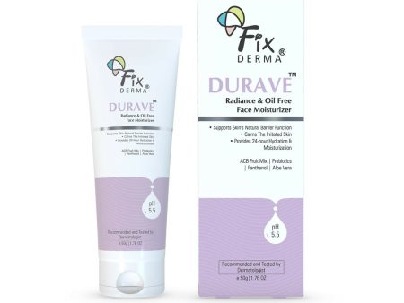 Fixderma Durave Radiance & Brightening Oil Free Face Moisturizer with Probiotics For Sale