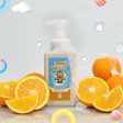 Puddles Organic Cub Riders Kids Foaming Face & Body Wash, Turmeric, Milk Protein, Orange Essential Oil Online now