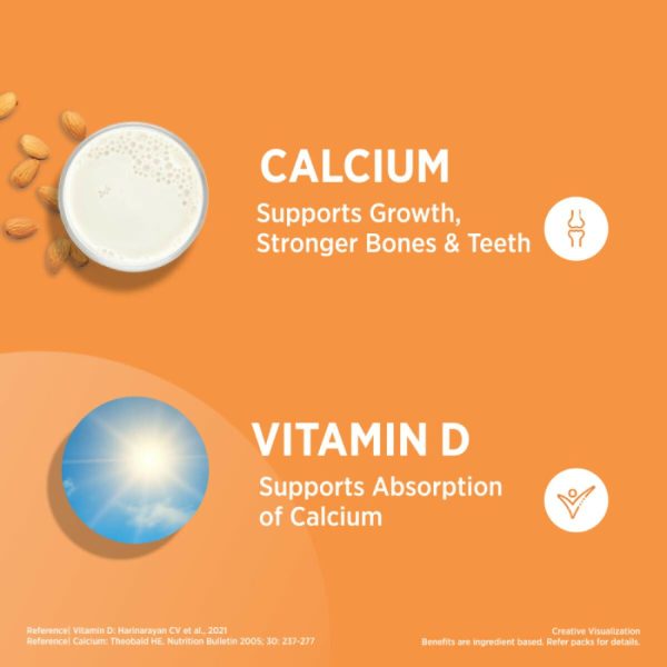 Centrum OstoCalcium 300 Suspension for Kids, Vit D & Calcium to support Growth, Strong Bones & Teeth Online now