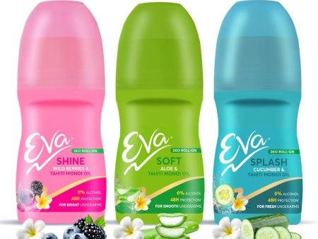 Eva Underarm Roll on Deodorant For Bright, Fresh & Smooth Underarms, Alcohol & Aluminium Free, For Women Online