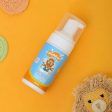 Puddles Organic Cub Riders Kids Foaming Face & Body Wash, Turmeric, Milk Protein, Orange Essential Oil Online now