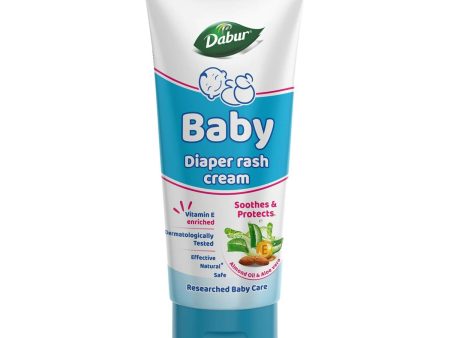 Dabur Baby Rash Cream with Aloe Vera, Almond Oil & Vitamin E for Protection & Prevention against Diaper Rash For Sale