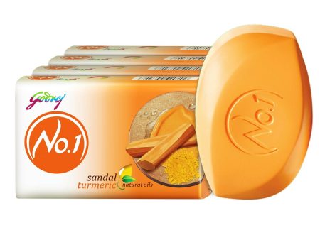 Godrej No.1 Sandal and Turmeric Soap Long-Lasting Fragrance Sale