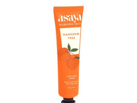 Asaya Mandarin Hand Cream Softens Dry, Rough Hands For Men & Women Hot on Sale