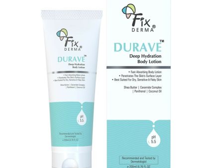 Fixderma Durave Deep Hydrating Body Lotion with Ceramide & Shea Butter For Sale