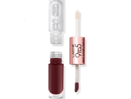 Lakme 9 To 5 Matte To Glass Liquid Lip - Bold In Red Fashion