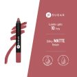 Sugar Cosmetics Matte as Hell Crayon, Lasts upto 8hrs, Water Resistent Lipstick for Women - 07 Viola Sale