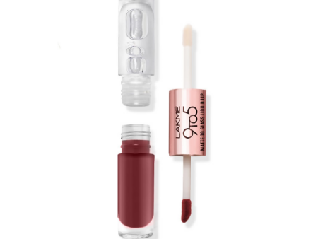 Lakme 9 To 5 Matte To Glass Liquid Lip - Rose For Discount