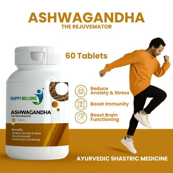 HappyMillions Ayurvedic Ashwagandha Tablets Fashion