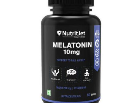 NutritJet Melatonin 10mg Veg Tablets For Discount