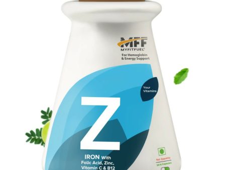 MyFitFuel Iron+ Folic Acid, Zinc, Vitamin C & B12 Supplement Capsules Discount