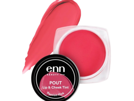 Enn Beauty Pout Lip, Cheek Tint With SPF 10 With Jojoba & Avocado Oil - Passion Pink For Sale