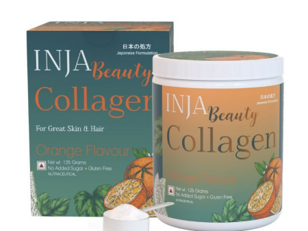 Inja Beauty Collagen For Skin- Hair & Nails- With Vit C- Glutathione- Biotin - Orange Flavour Online Sale