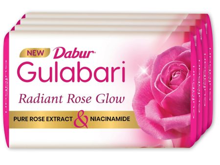 Dabur Gulabari Pure Rose Soap for Radiant Rose Glowing Skin & Body For Discount