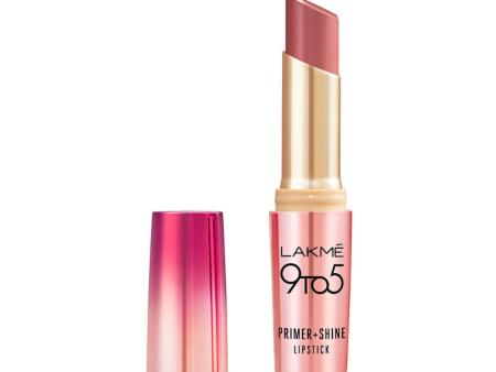 Lakme 9 To 5 Primer + Shine Lipstick - Blush Mauve Online now