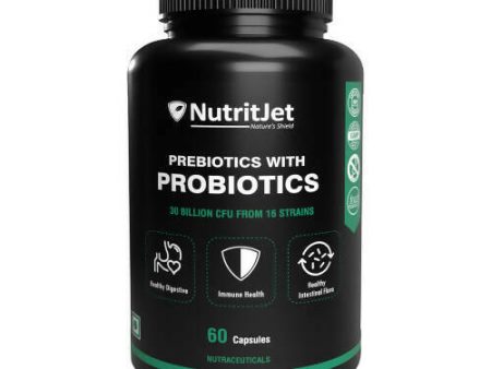 NutritJet Prebiotics with Probiotics Vegetarian Capsules For Discount