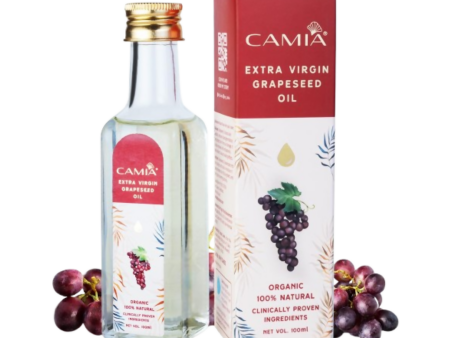 Camia Organic Extra Virgin Cold Pressed Grapeseed Oil Online now