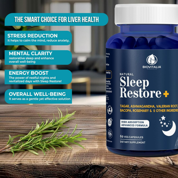 Biovitalia Organics Natural Sleep Restore+ Sleeping Capsules For Discount