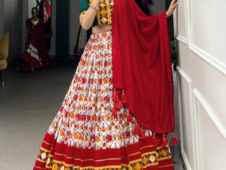 Malishka Cotton With Gamthi Work Navratri Special Lehenga Choli Set - Multi Colour Fashion