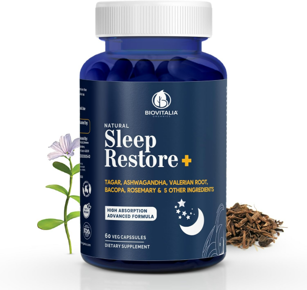 Biovitalia Organics Natural Sleep Restore+ Sleeping Capsules For Discount